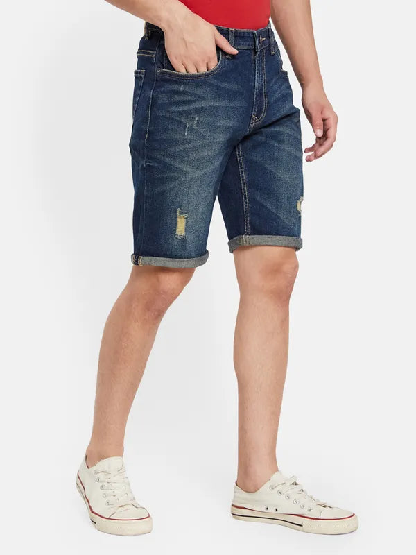 Rugged Denim Long Shorts