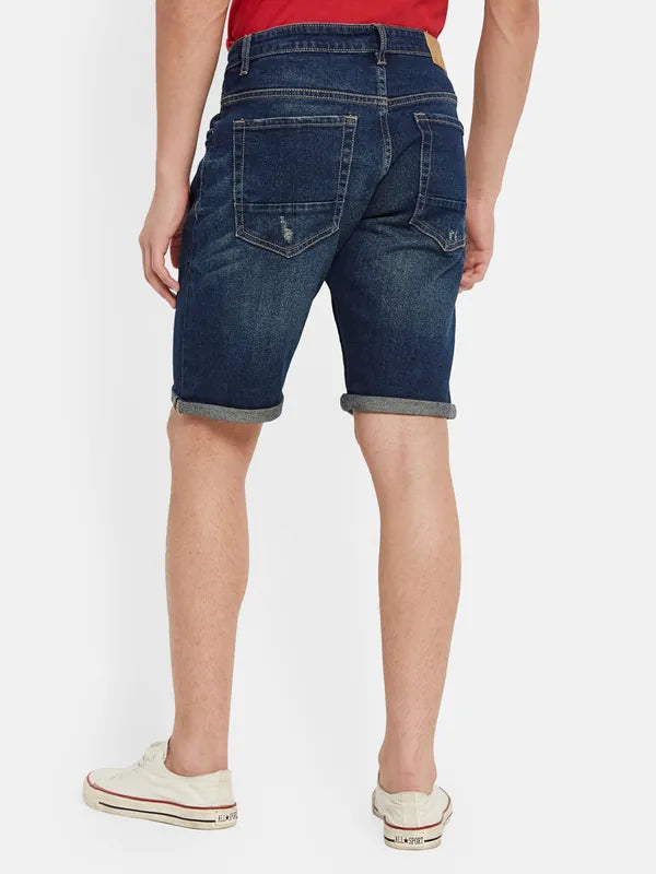 Rugged Denim Long Shorts