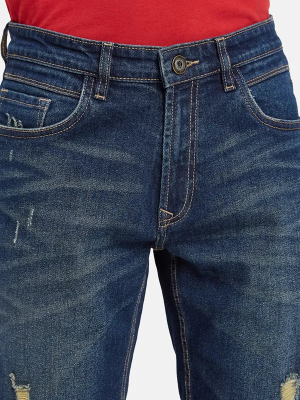 Rugged Denim Long Shorts