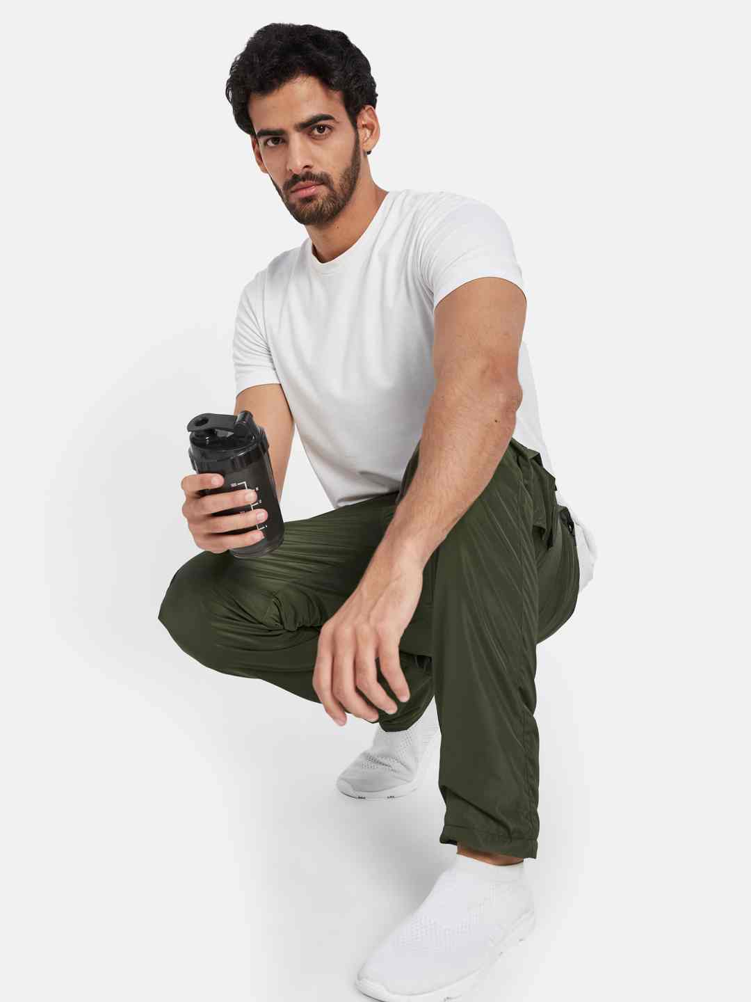 Octave Men Cotton Mid-Rise Track Pant