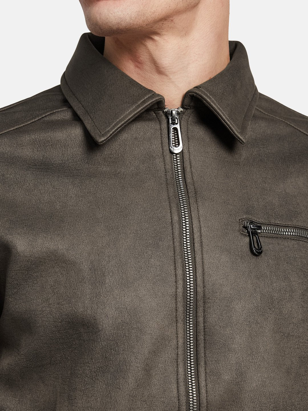 METTLE Men Suede Tailored Jacket