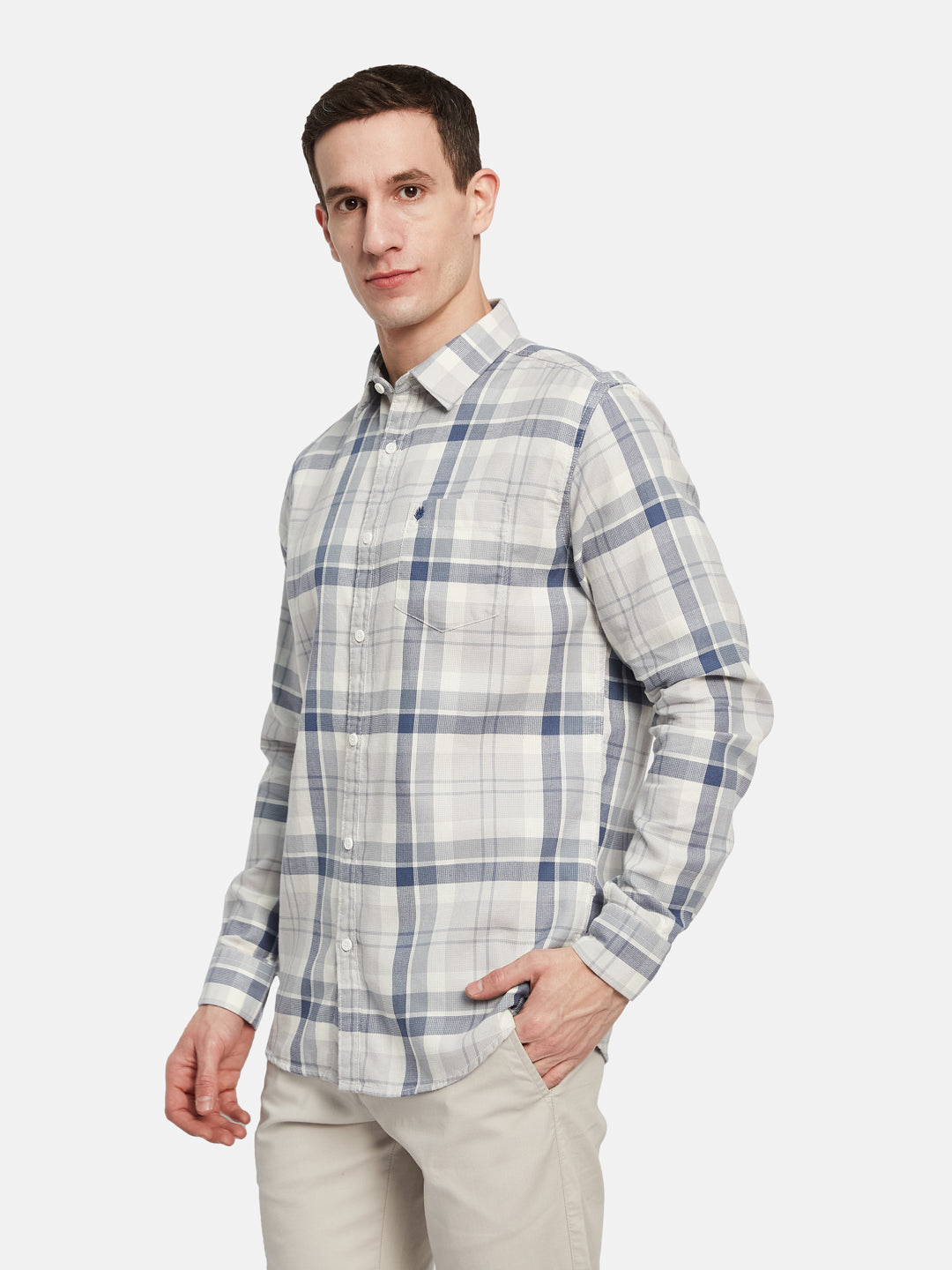 METTLE Men Multi Stripes Opaque Striped Casual Shirt