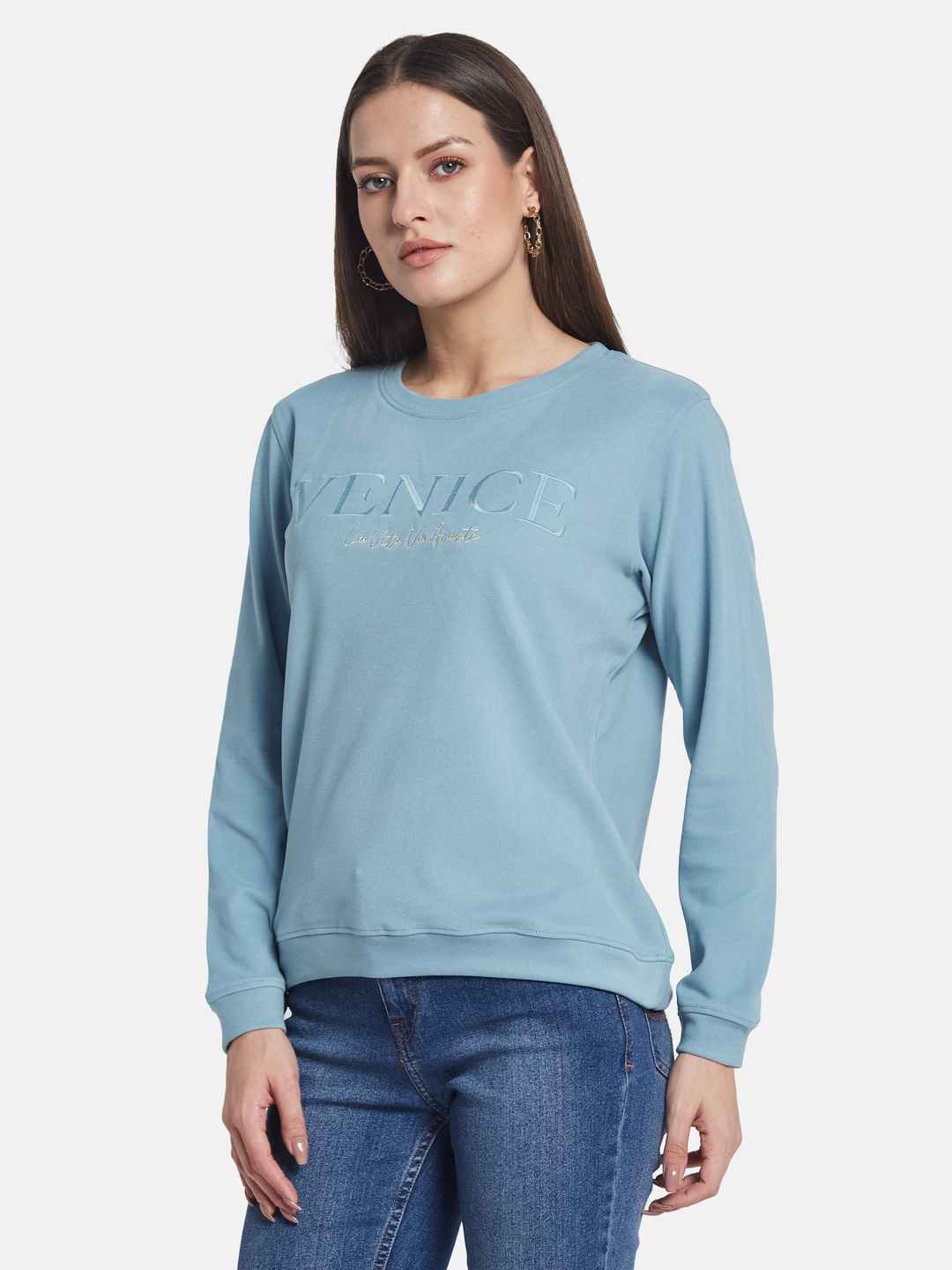 METTLE Women Round Neck Sweatshirt