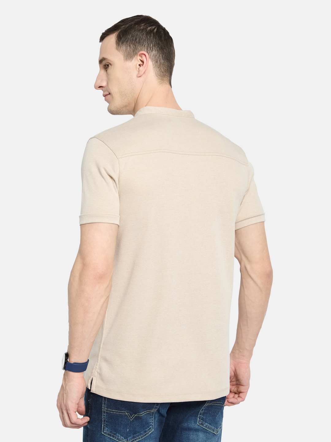 Octave Men Mandarin Collar T-shirt