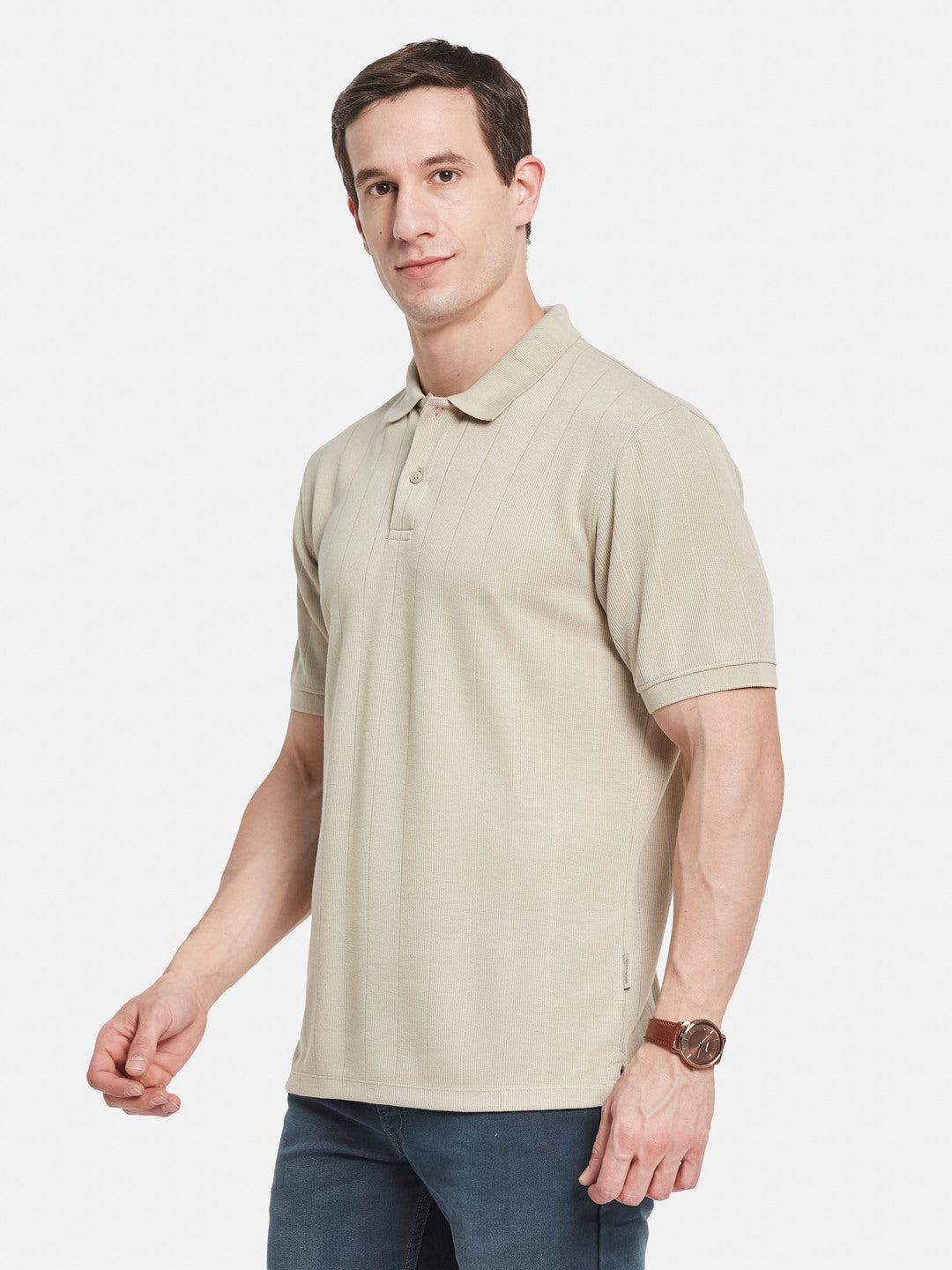 Octave Men Polo Collar T-shirt