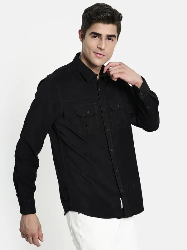 Men Black Casual Shirt