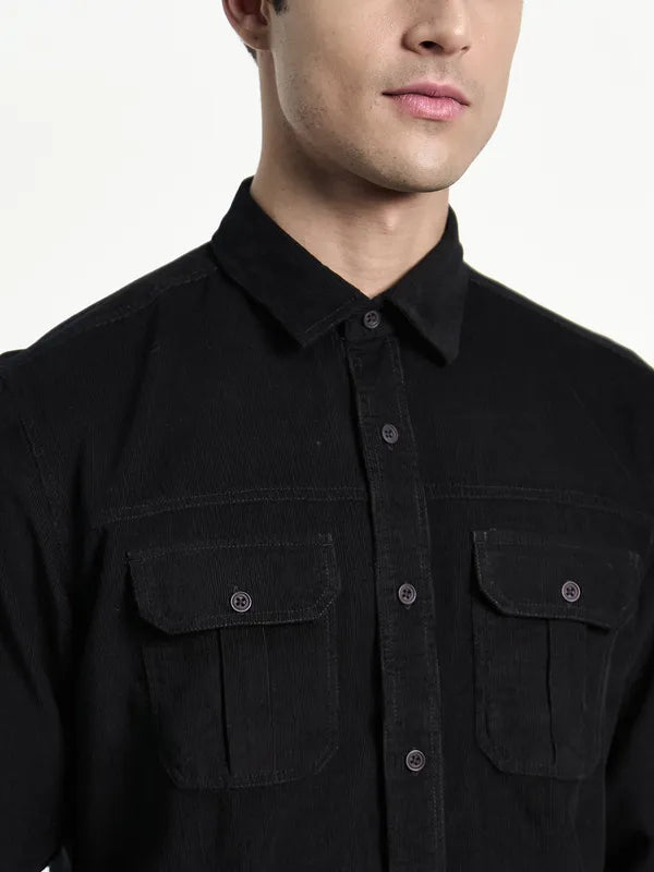 Men Black Casual Shirt