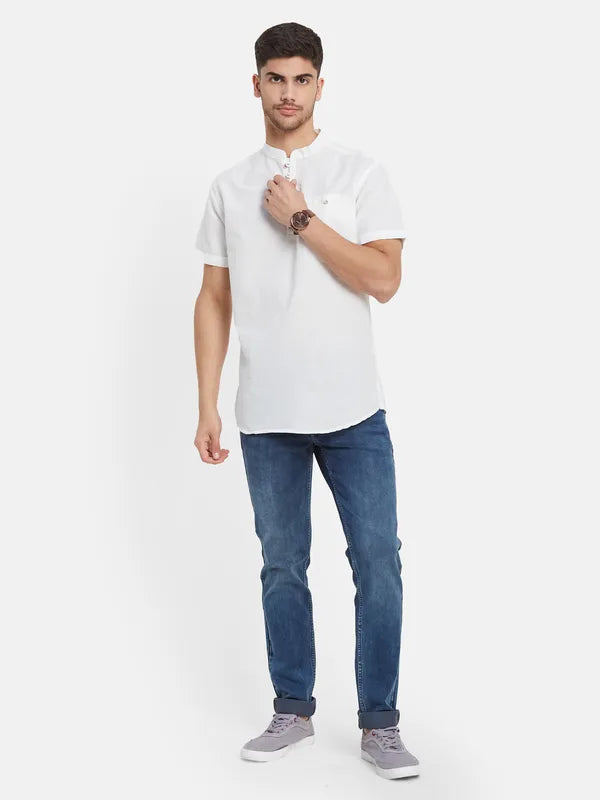 Mandarin Collar Basic Kurta
