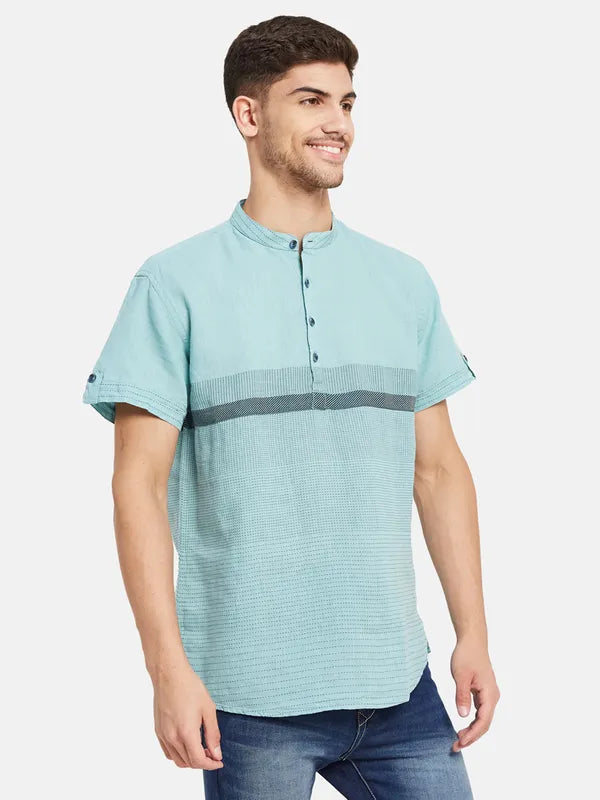 Linen Kurta With Stripes