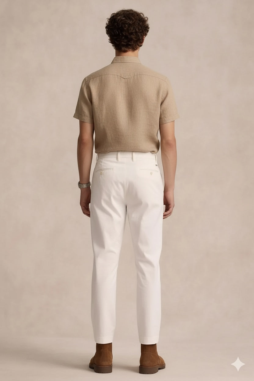 Men Polo Neck Solid Casual Shirt