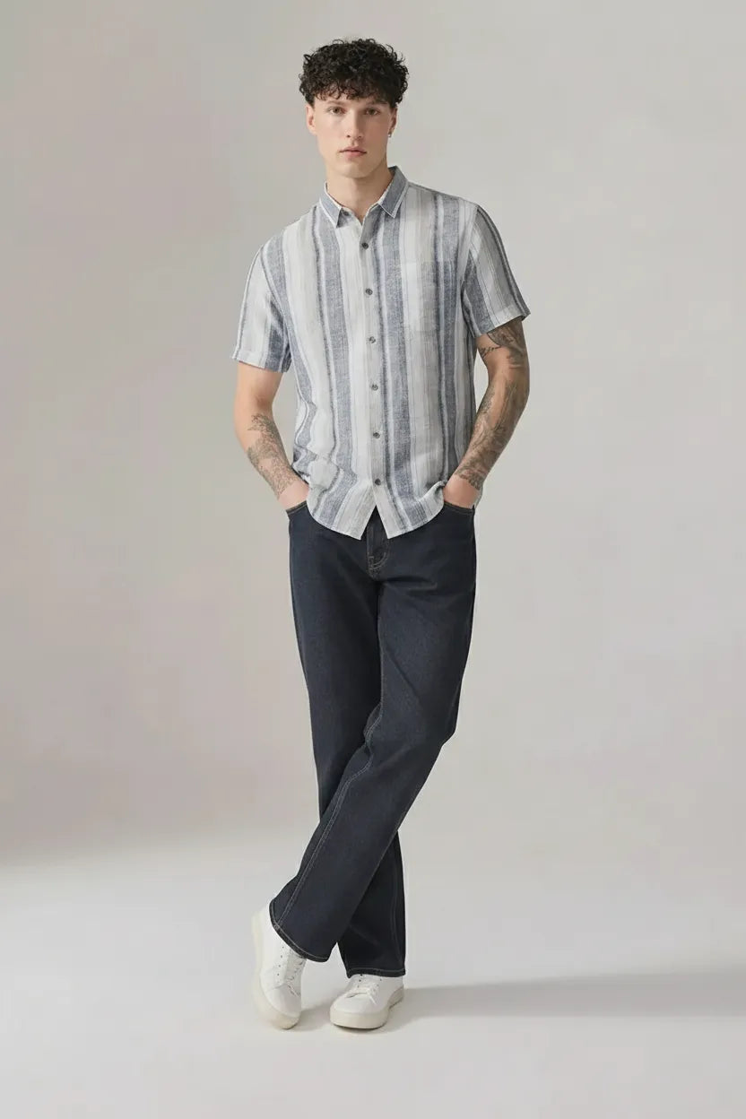 Men Striped Casual Shirt