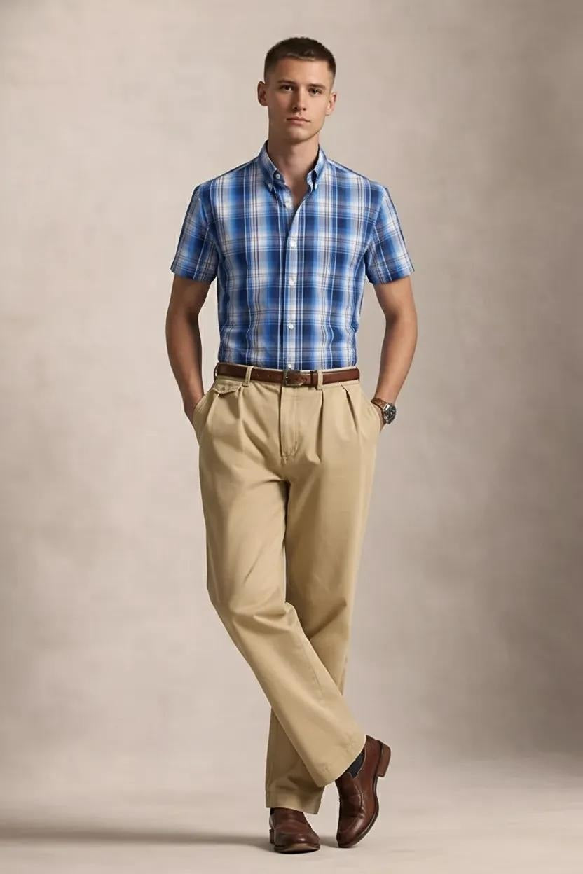 Men Checked Casual Shirt