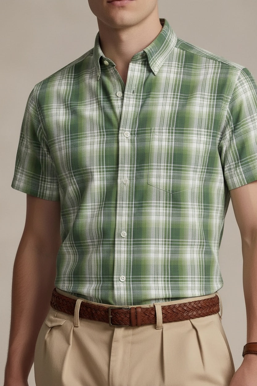 Men Checked Casual Shirt