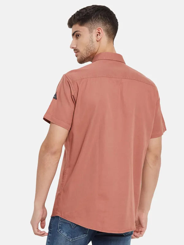 Half Sleeve Shirt With Double Chest Pockets
