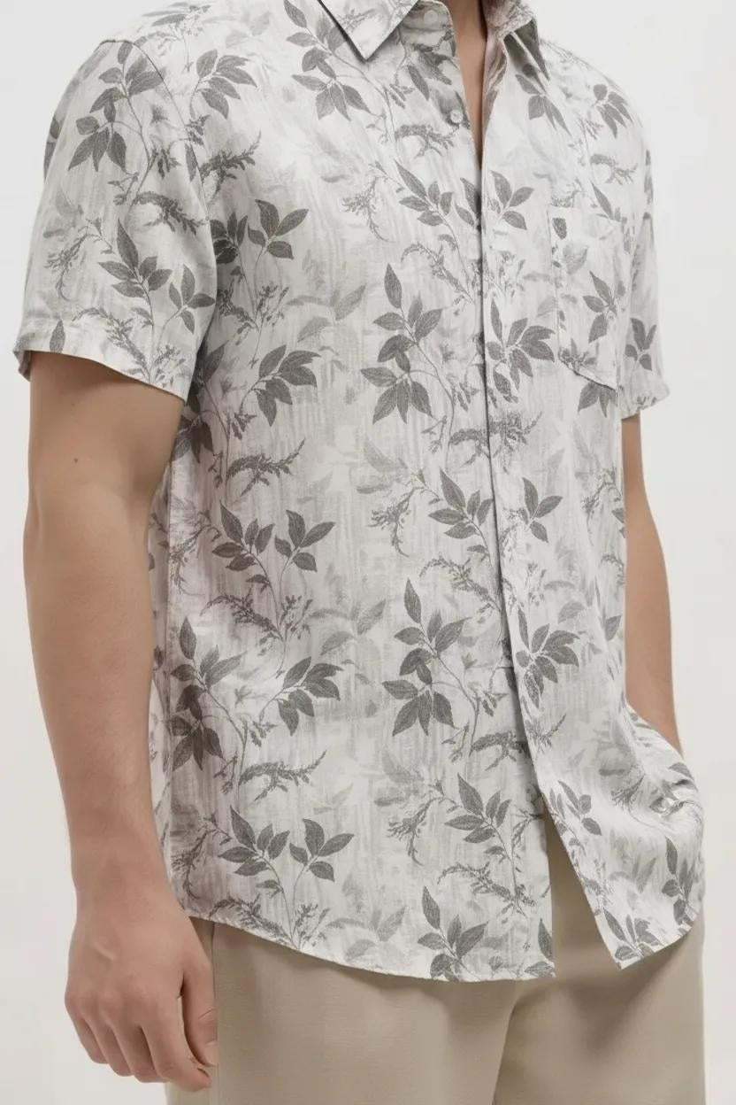 Men Floral Printed Casual Shirt