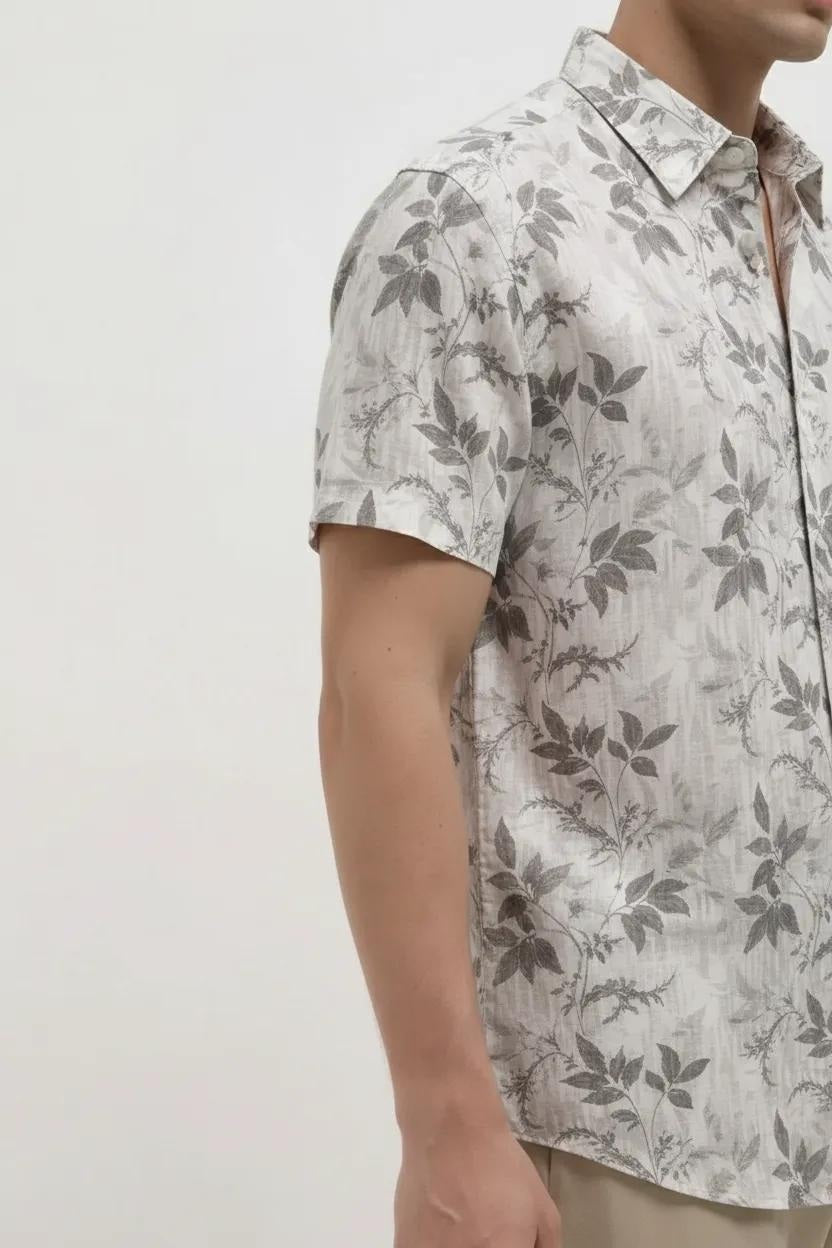Men Floral Printed Casual Shirt