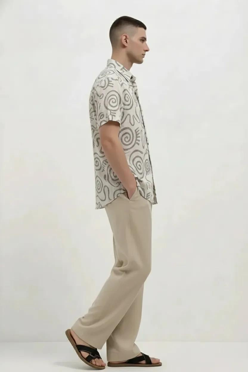 Men Printed Casual Shirt