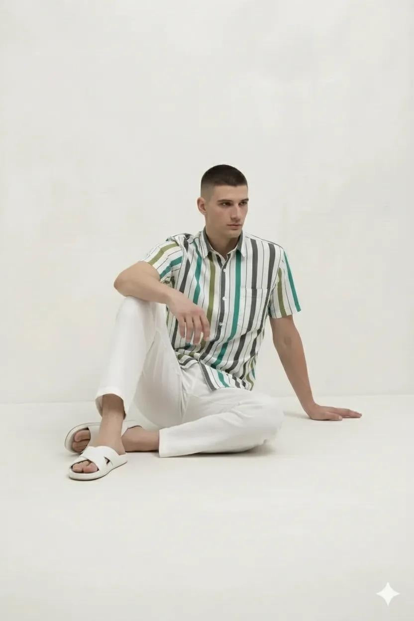 Men Striped Casual Shirt