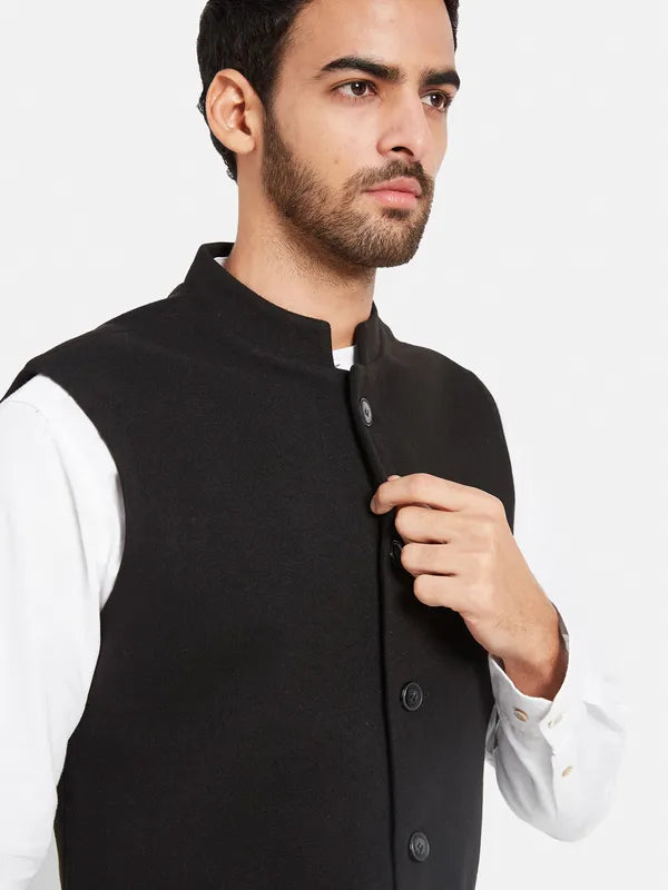 Cotton Linen Nehru Jacket