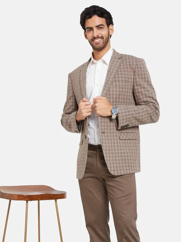 Single Breasted Notched Lapel Collar Tweede Blazer