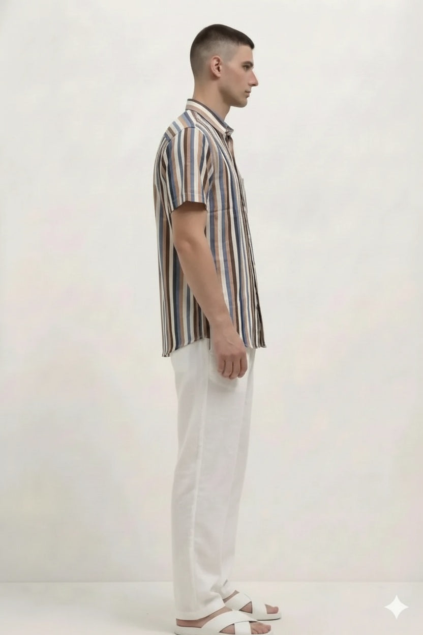 Men Striped Casual Shirt