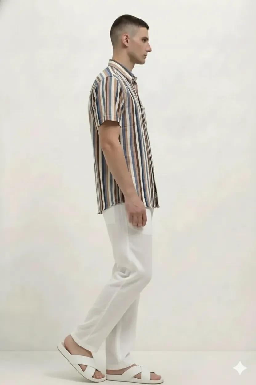 Men Striped Casual Shirt