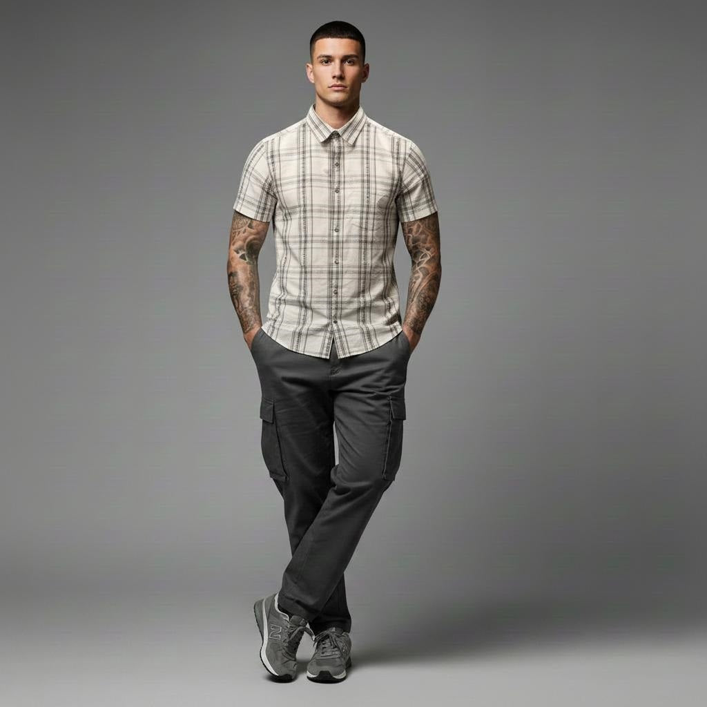 Men Checked Casual Shirt