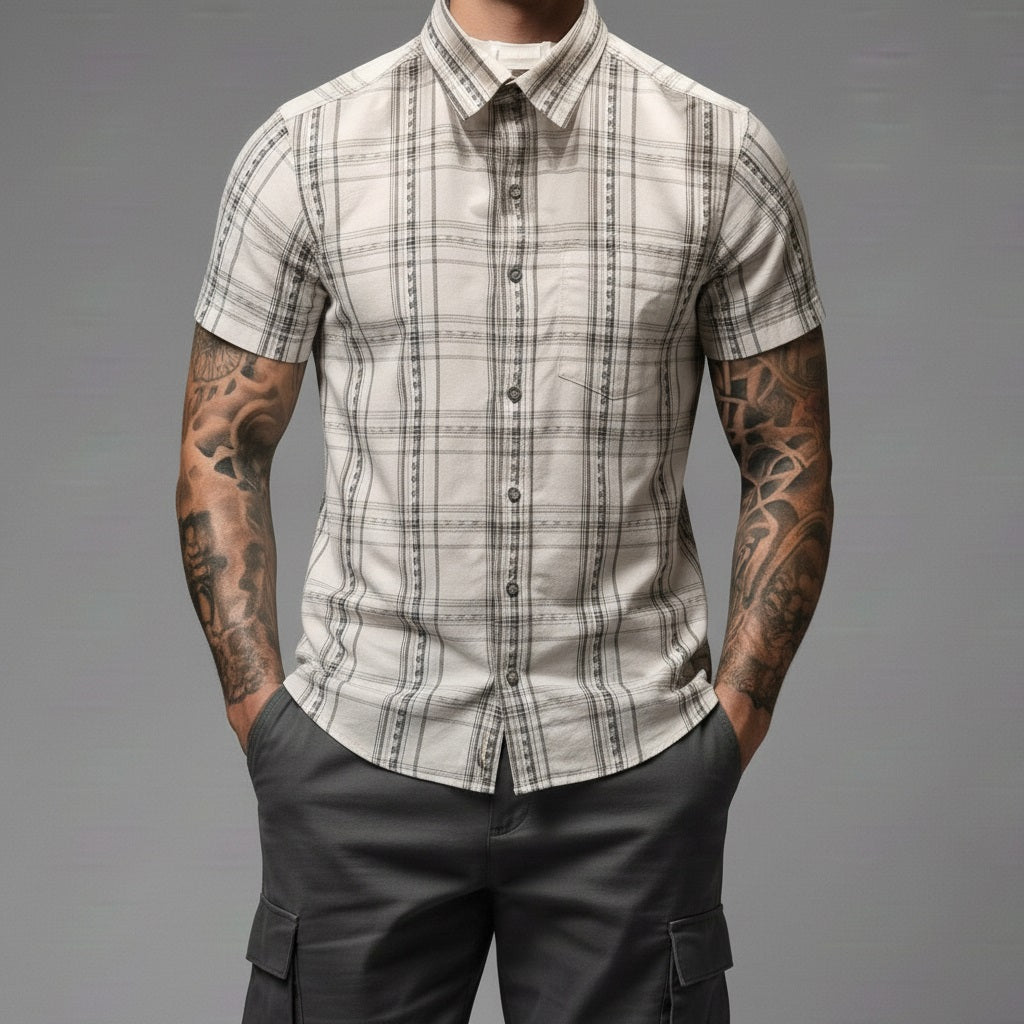 Men Checked Casual Shirt