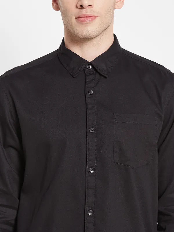 Men Black Casual Shirt