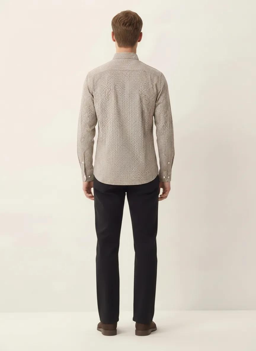 Men Gingham Checks Checked Casual Shirt
