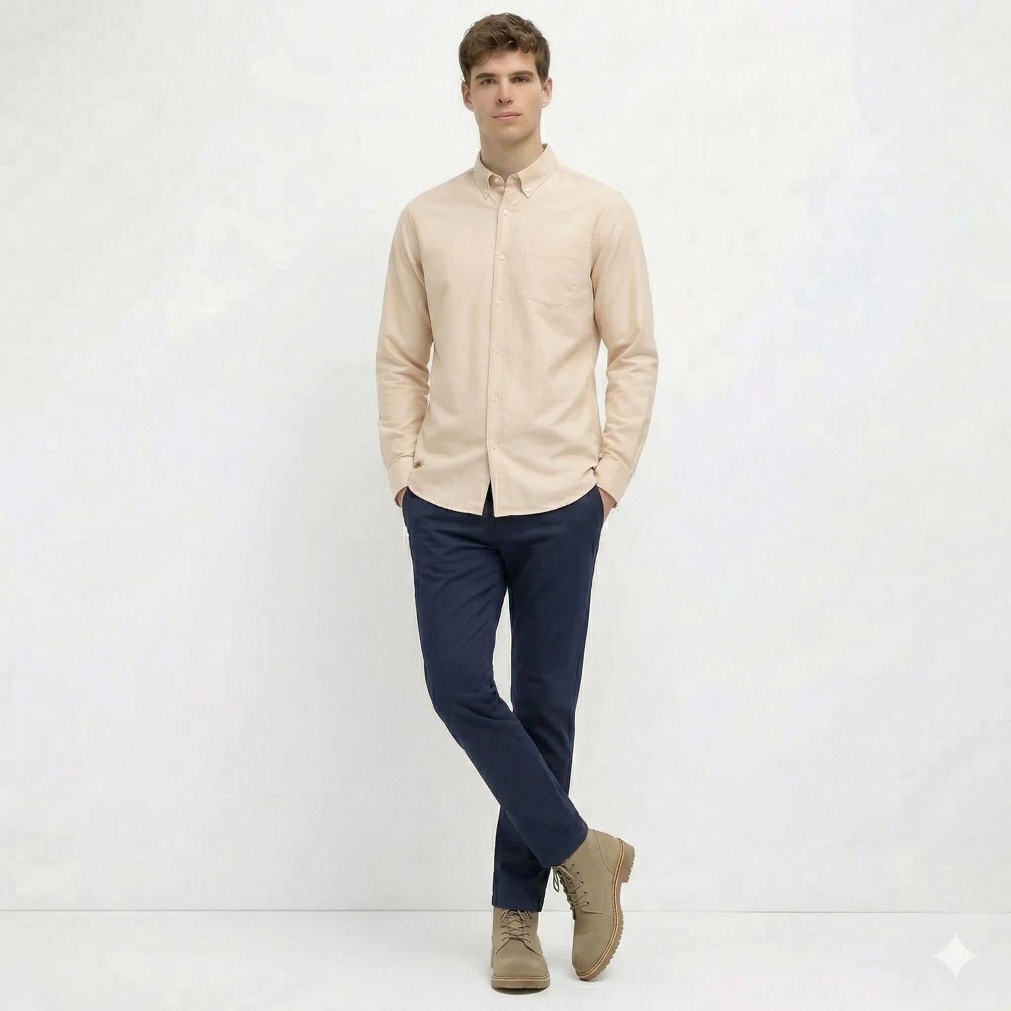 Men Solid Casual Shirt