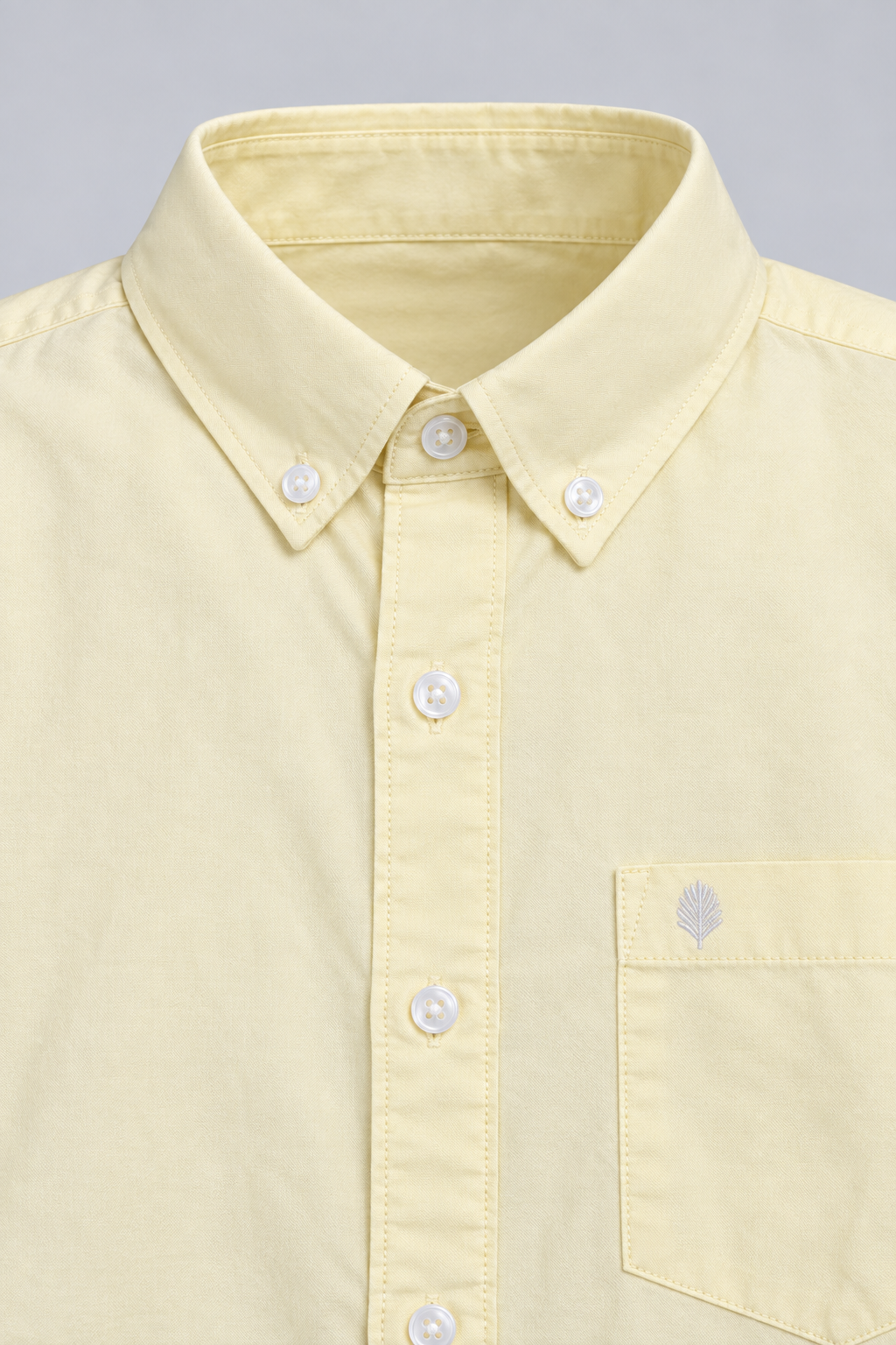 Men’s Lemon Oxford Core Full Sleeve Shirt – Regular Fit