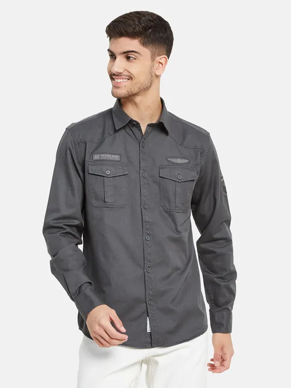 Double Chest Pocket Basic Shirt