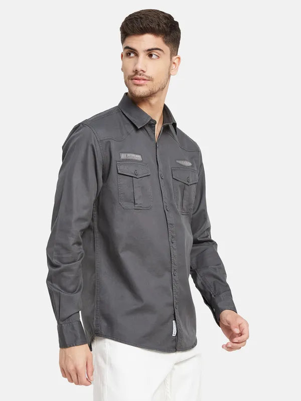 Double Chest Pocket Basic Shirt