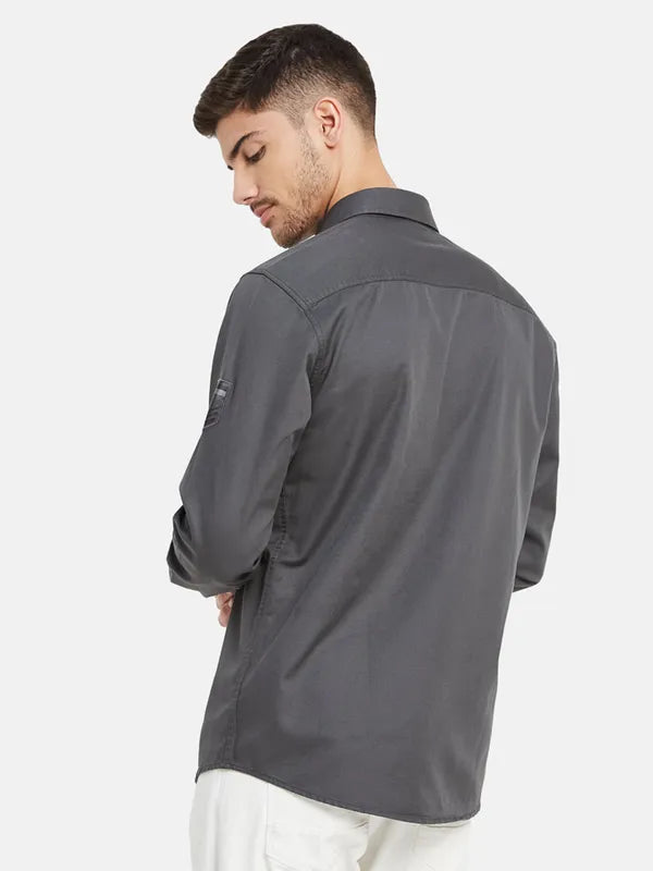 Double Chest Pocket Basic Shirt
