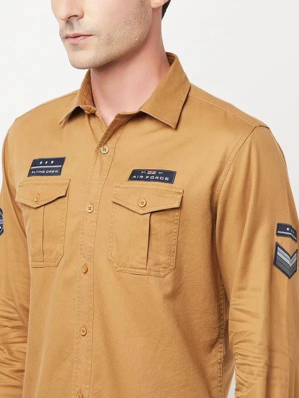 Men Khaki Shirts