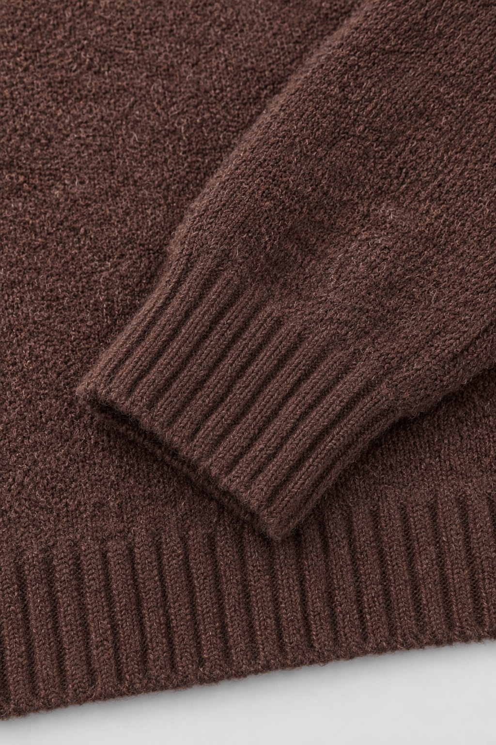 Women’s Regular Fit Knitted Sweater – Coffee Brown