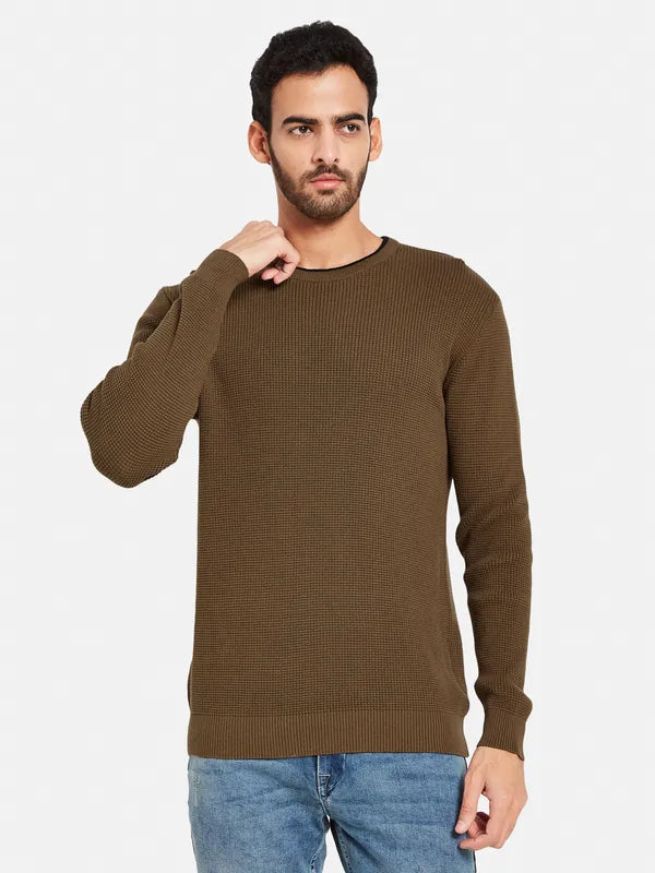 Ribbed Cotton Pullover