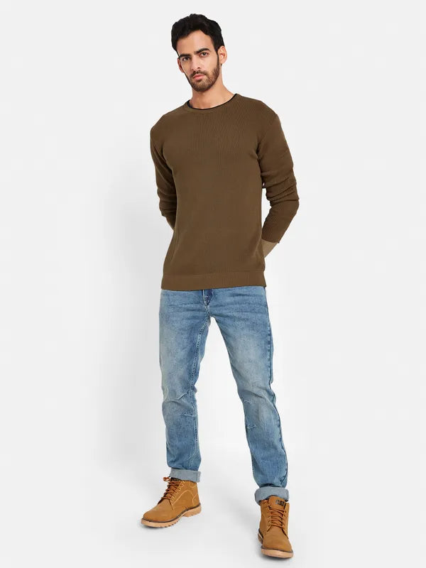 Ribbed Cotton Pullover