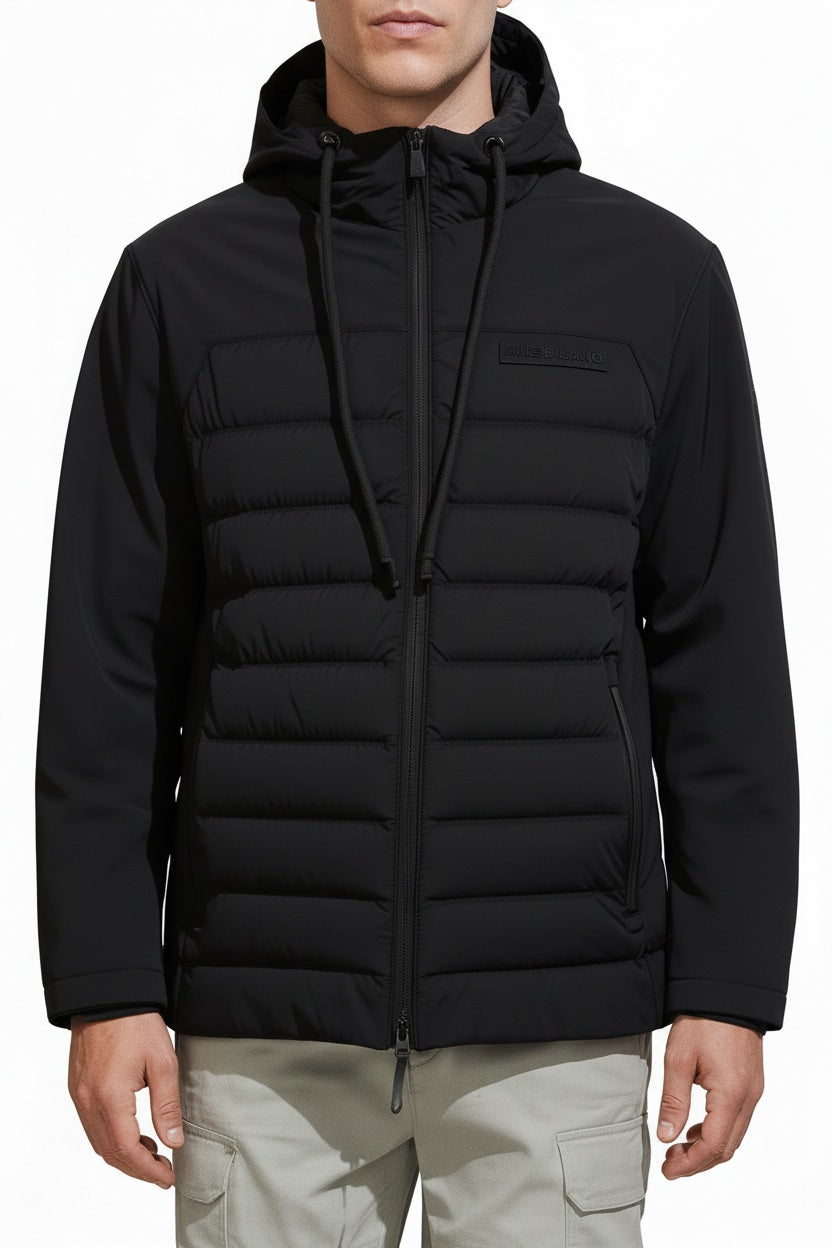 Men Hooded Solid Puffer Jacket
