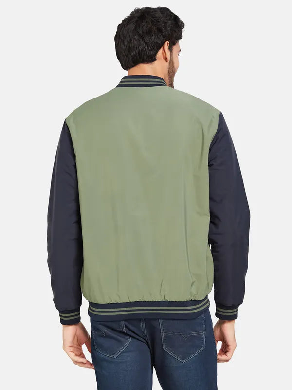 Mettle Men Olive Green Woven Jacket