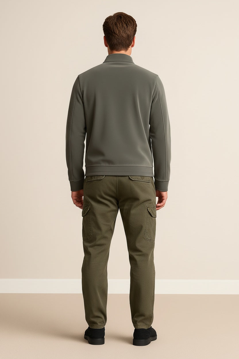 Men Corduroy Lightweight Bomber Jacket