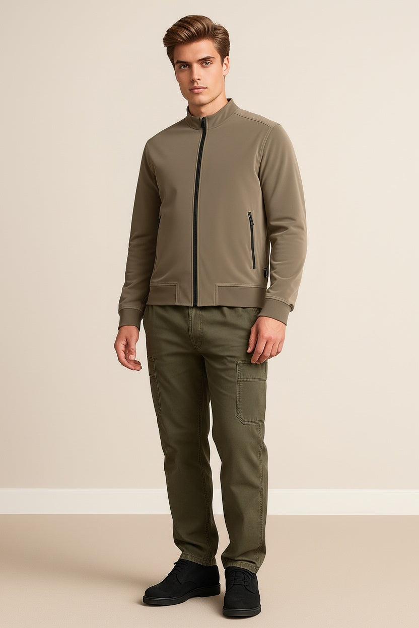 Men Corduroy Lightweight Bomber Jacket