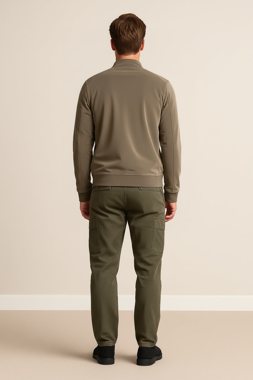 Men Corduroy Lightweight Bomber Jacket