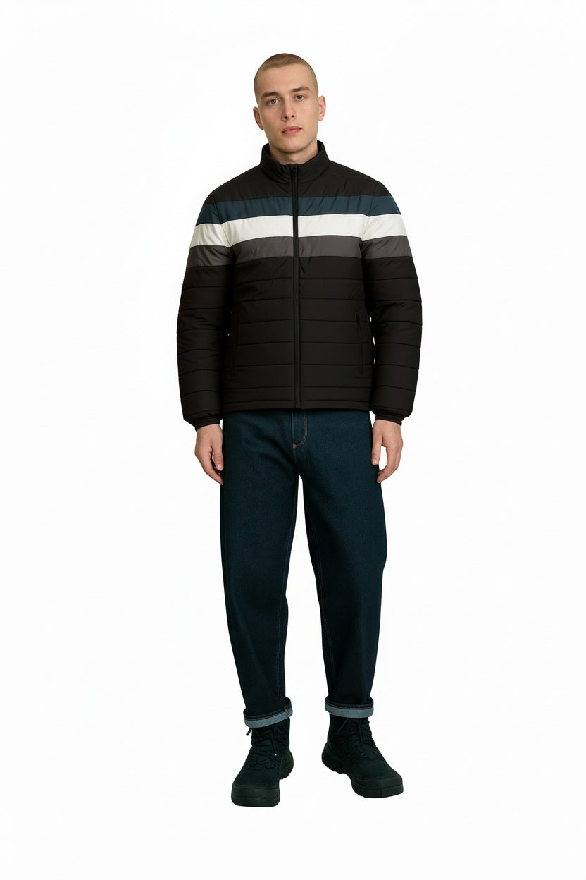 Men Colourblocked Puffer Jacket