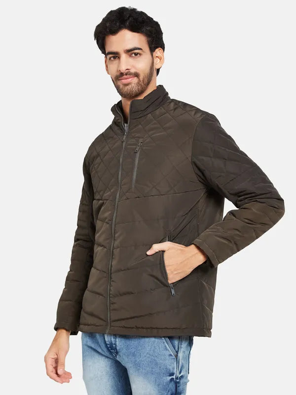 Mettle Men Olive Green Woven Jacket