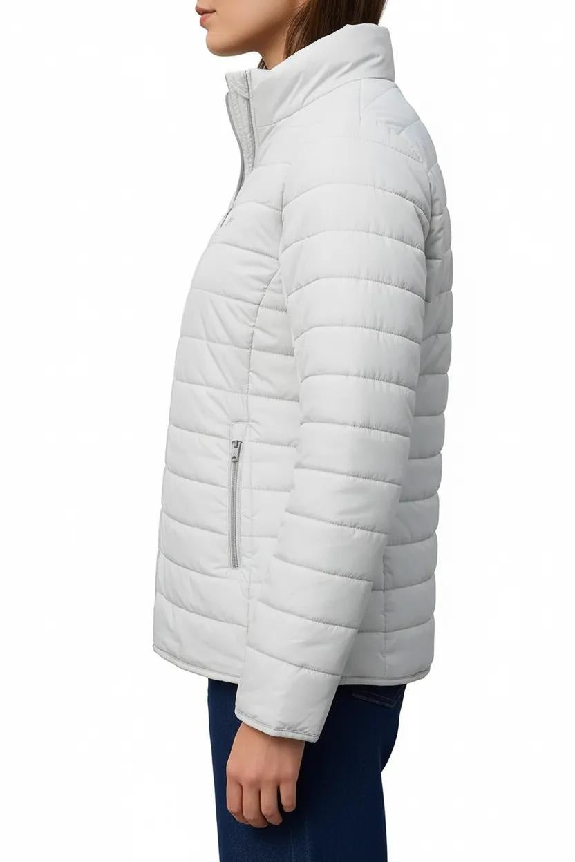 Women Solid Mandarin Neck Jacket