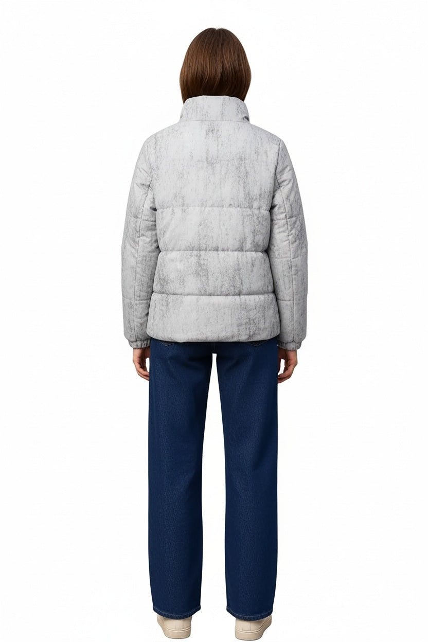 Women Solid Mandarin Neck Jacket