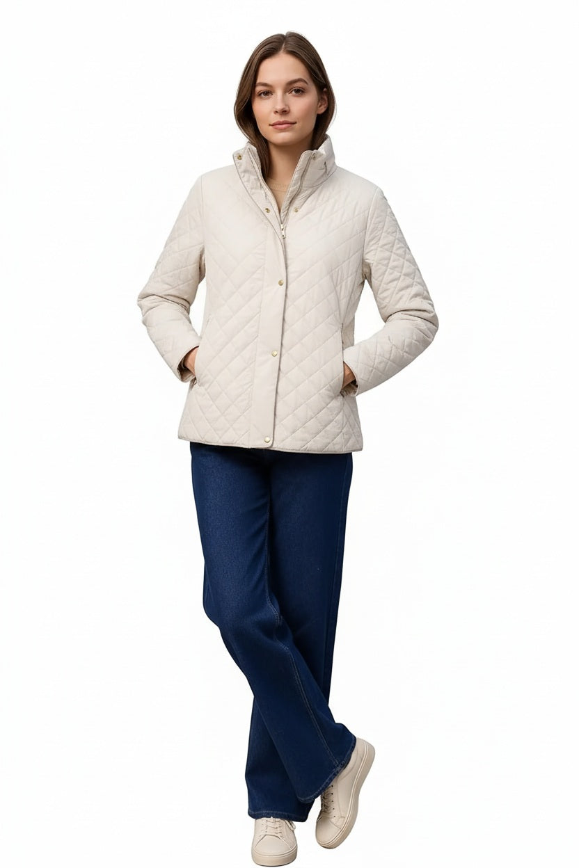 Women Solid Mandarin Neck Jacket