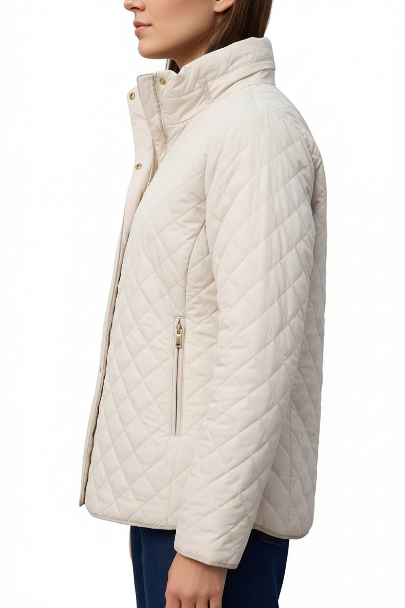 Women Solid Mandarin Neck Jacket